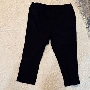 Belle by Kim Gravel Elegant Black Capris